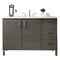 James Martin Vanities Metropolitan 48in Single Vanity, Silver Oak w/ 3 CM Carrara Marble Top 850-V48-SOK-3CAR - alternate 1